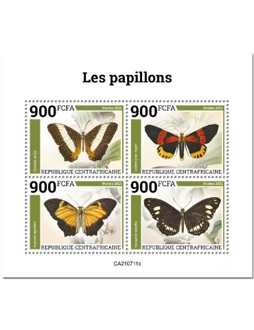 n° 8473A/8476A  - Timbre CENTRAFRIQUE Poste