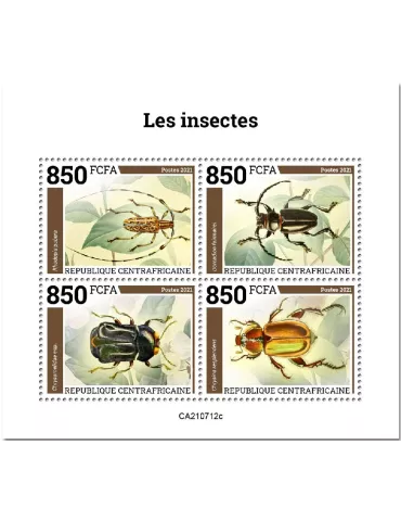 n° 8477A/8480A  - Timbre CENTRAFRIQUE Poste