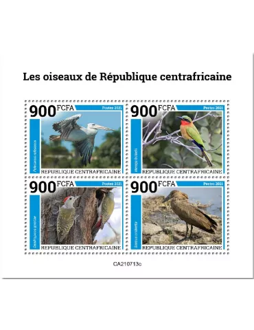 n° 8481A/8481D - Timbre CENTRAFRIQUE Poste