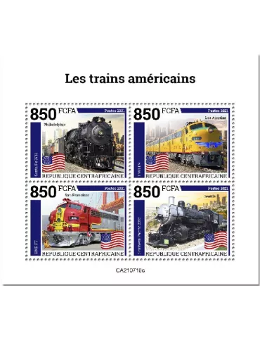 n° 8493A/8496A  - Timbre CENTRAFRIQUE Poste