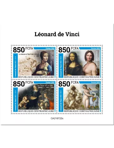 n° 8517A/8520A  - Timbre CENTRAFRIQUE Poste