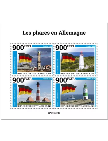 n° 8521A/8524A  - Timbre CENTRAFRIQUE Poste