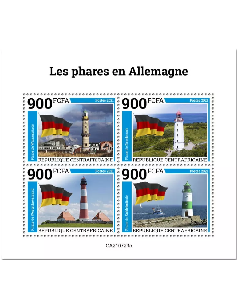 n° 8521A/8524A  - Timbre CENTRAFRIQUE Poste