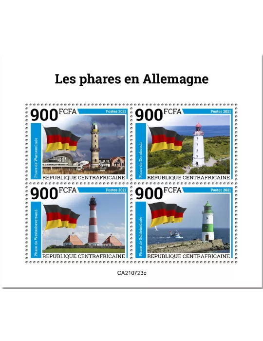 n° 8521A/8524A  - Timbre CENTRAFRIQUE Poste