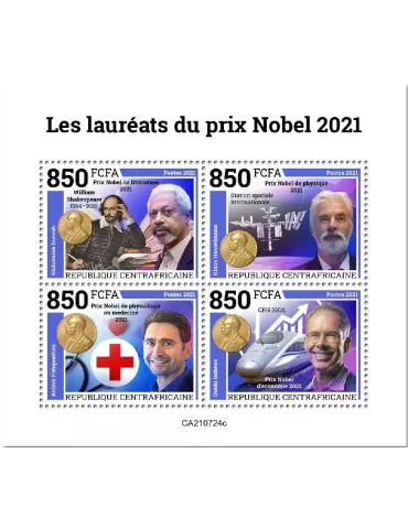 n° 8525A/8528A  - Timbre CENTRAFRIQUE Poste