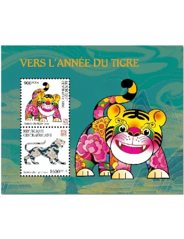 n° 8546/8547  - Timbre CENTRAFRIQUE Poste