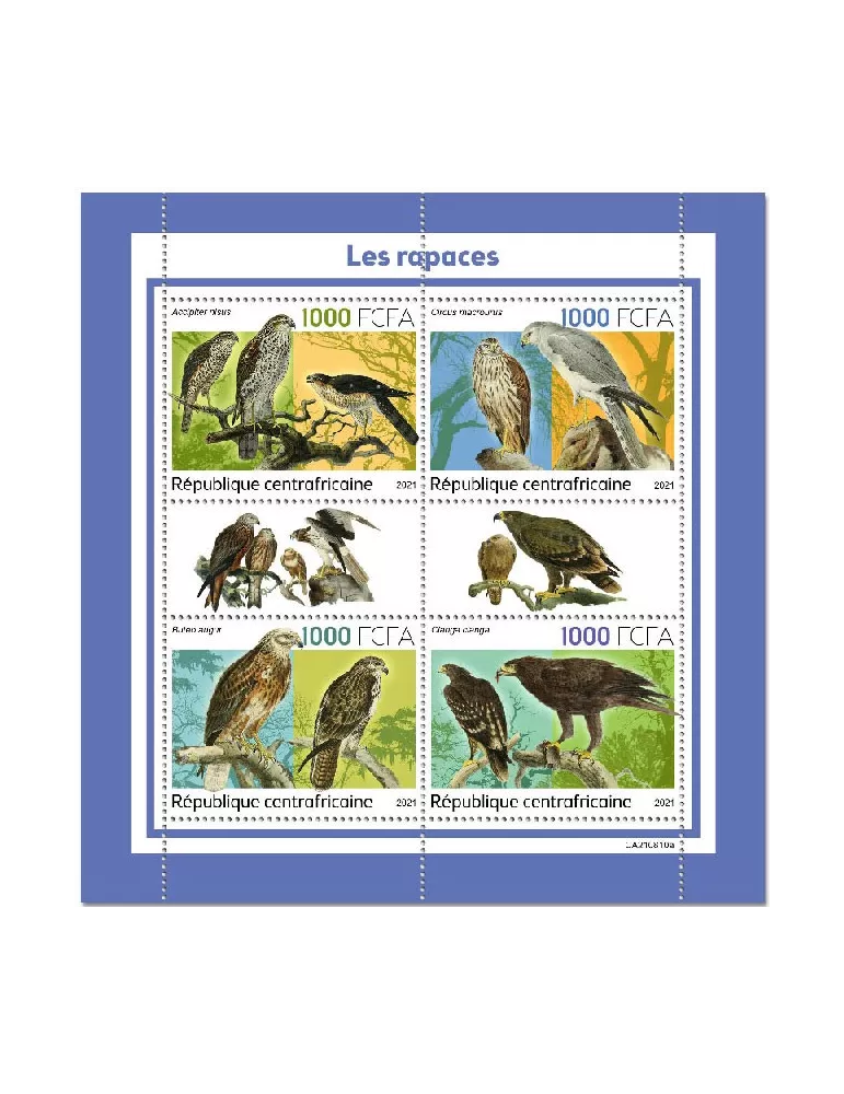 n° 8711/8714  - Timbre CENTRAFRIQUE Poste