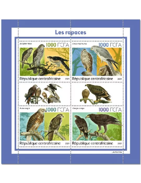 n° 8711/8714  - Timbre CENTRAFRIQUE Poste