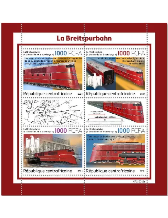 n° 8719/8722  - Timbre CENTRAFRIQUE Poste