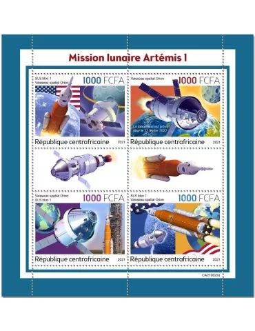 n° 8759/8762  - Timbre CENTRAFRIQUE Poste
