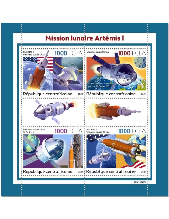 n° 8759/8762  - Timbre CENTRAFRIQUE Poste