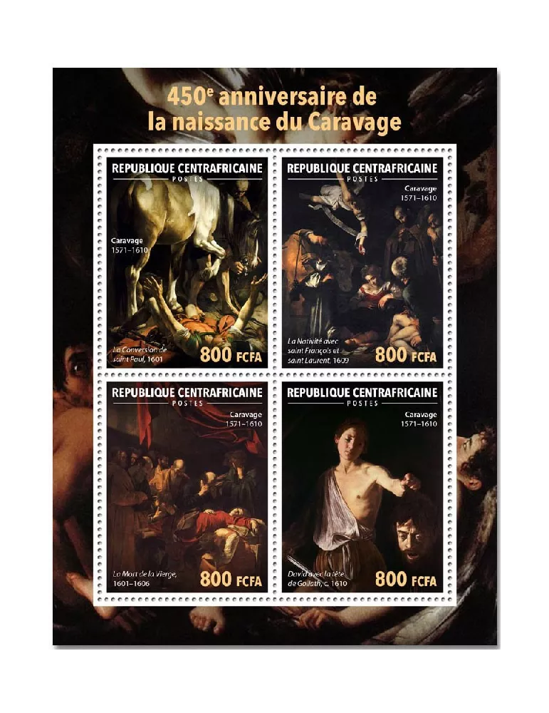 n° 8786/8789  - Timbre CENTRAFRIQUE Poste