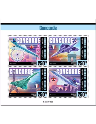 n° 3117/3120  - Timbre DJIBOUTI Poste