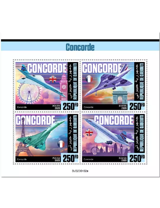 n° 3117/3120  - Timbre DJIBOUTI Poste
