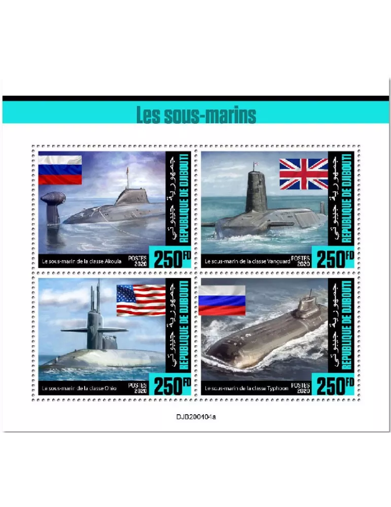 n° 3125/3128  - Timbre DJIBOUTI Poste