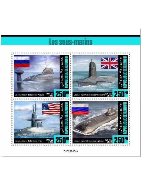 n° 3125/3128  - Timbre DJIBOUTI Poste