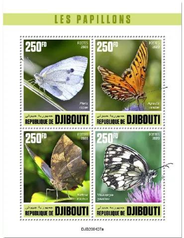 n° 3137/3140  - Timbre DJIBOUTI Poste