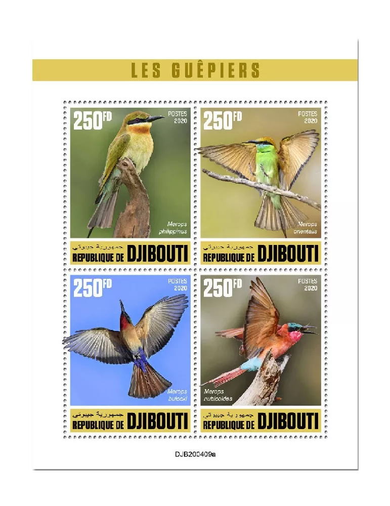 n° 3145/3148  - Timbre DJIBOUTI Poste