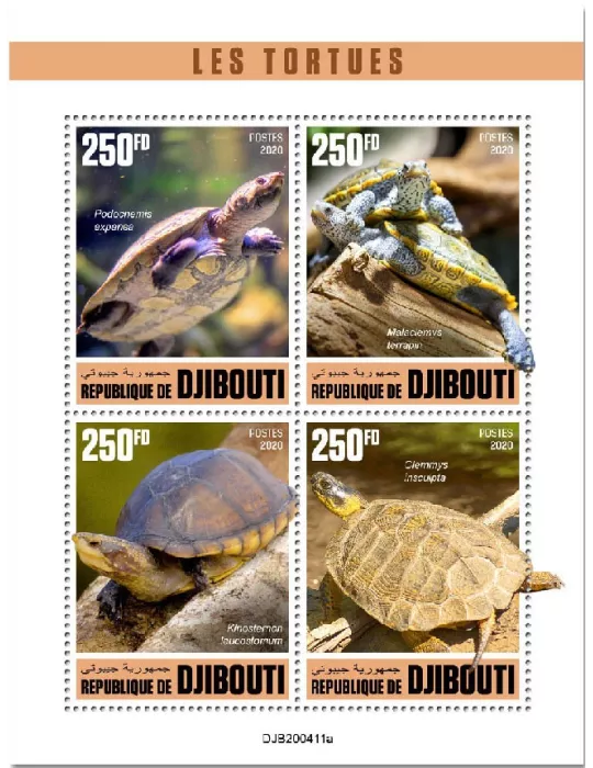 n° 3153/3156  - Timbre DJIBOUTI Poste
