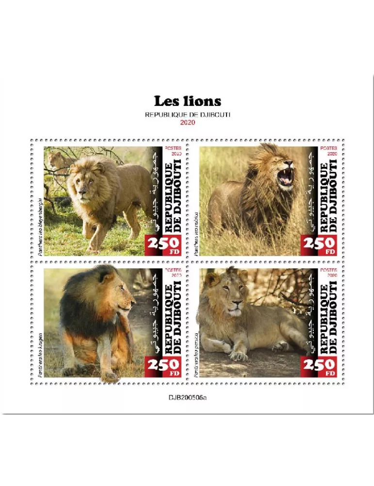 n° 3220/3223  - Timbre DJIBOUTI Poste
