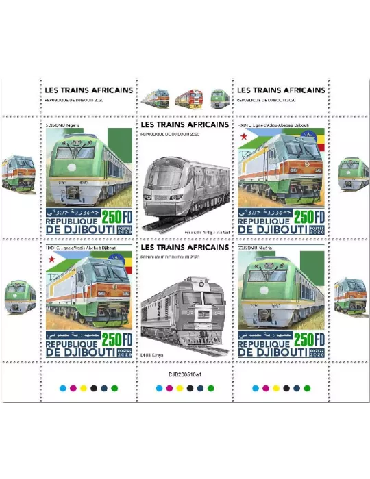 n° 3240/3241  - Timbre DJIBOUTI Poste