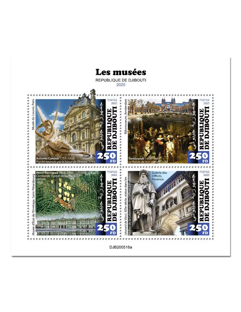 n° 3264/3267  - Timbre DJIBOUTI Poste