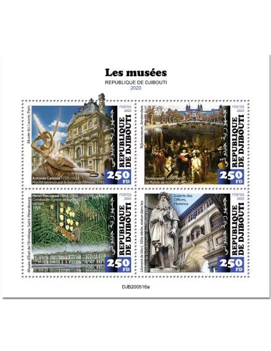 n° 3264/3267  - Timbre DJIBOUTI Poste