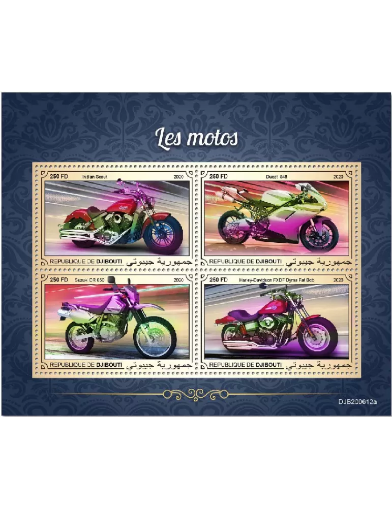 n° 3368AU/3368AX  - Timbre DJIBOUTI Poste