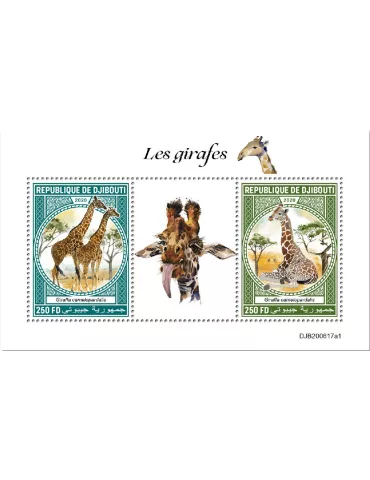 n° 3368BQ/3368BR  - Timbre DJIBOUTI Poste