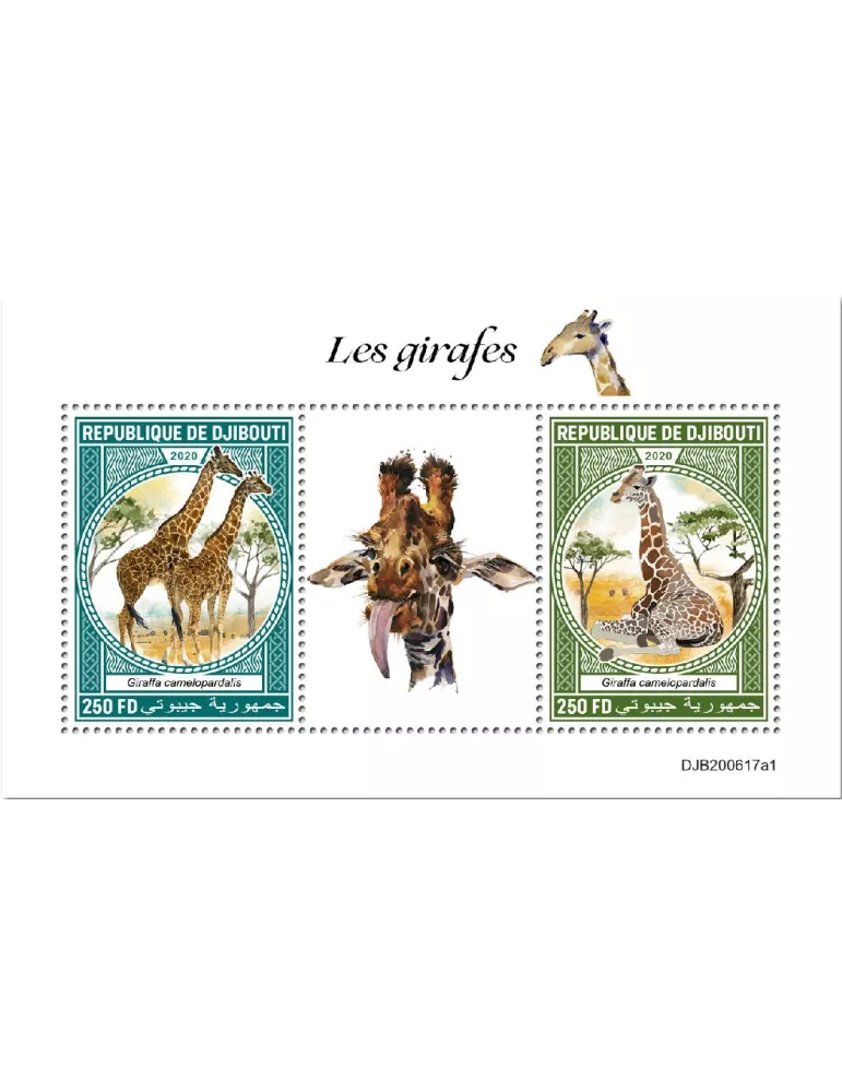 n° 3368BQ/3368BR  - Timbre DJIBOUTI Poste