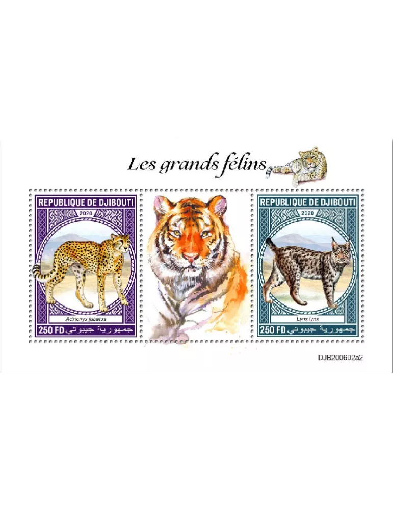 n° 3368G/3368H  - Timbre DJIBOUTI Poste