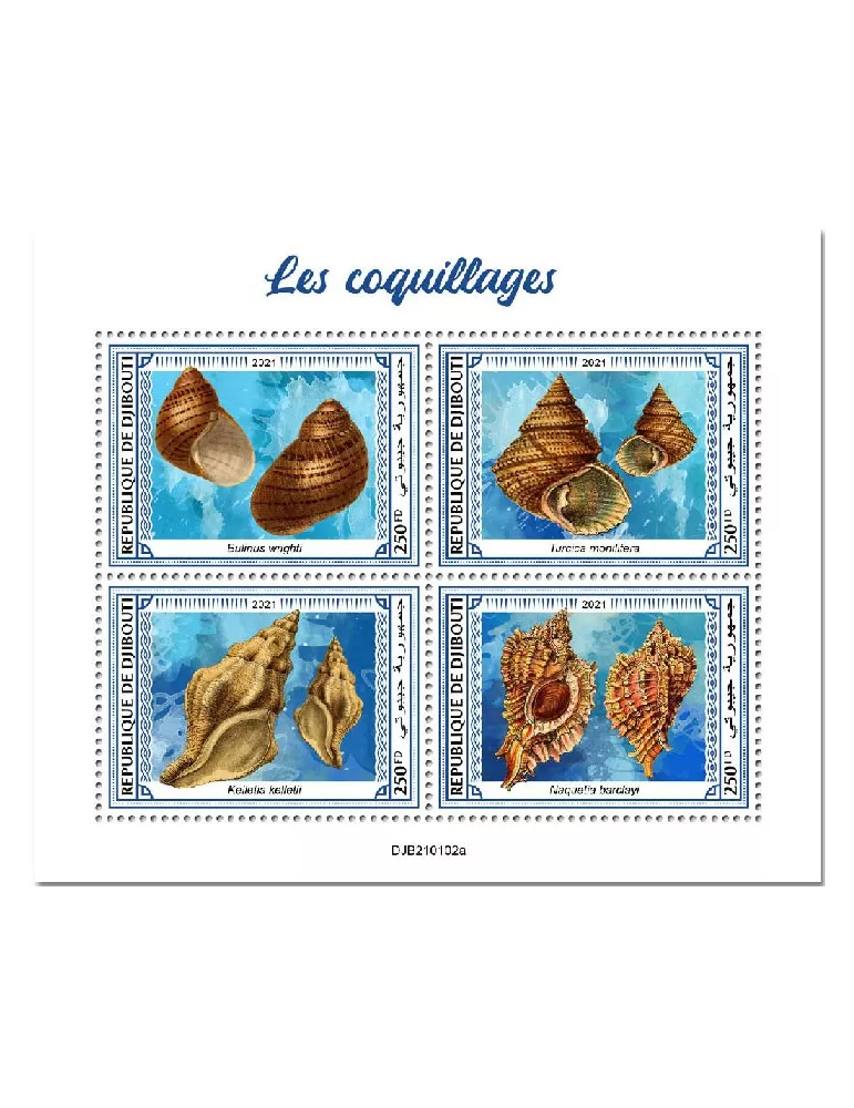 n° 3377/3380  - Timbre DJIBOUTI Poste