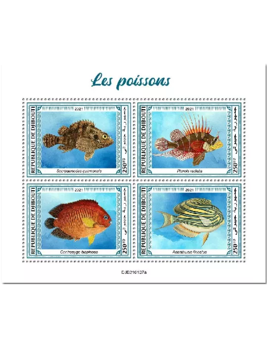 n° 3397/3400  - Timbre DJIBOUTI Poste