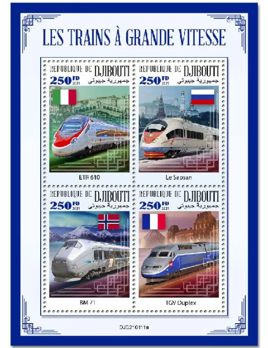 n° 3413/3416  - Timbre DJIBOUTI Poste