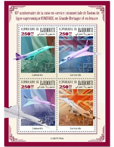 n° 3417/3420  - Timbre DJIBOUTI Poste