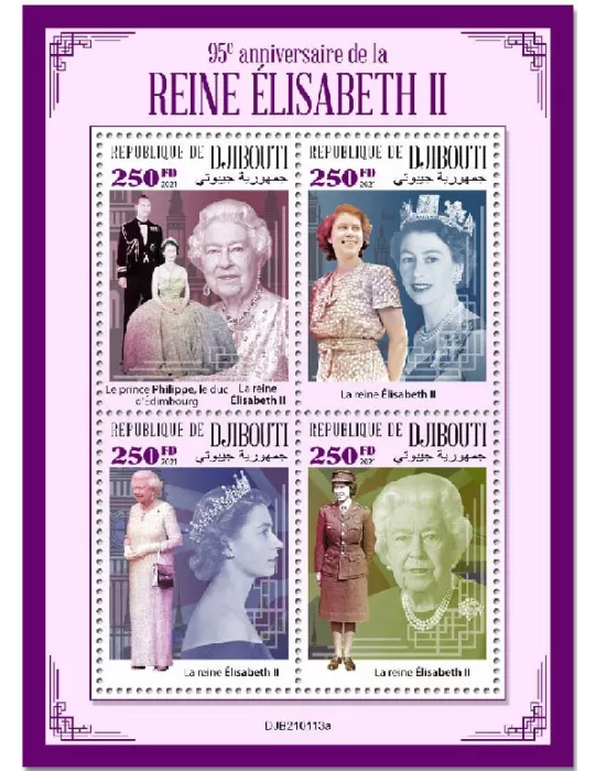 n° 3421/3424  - Timbre DJIBOUTI Poste