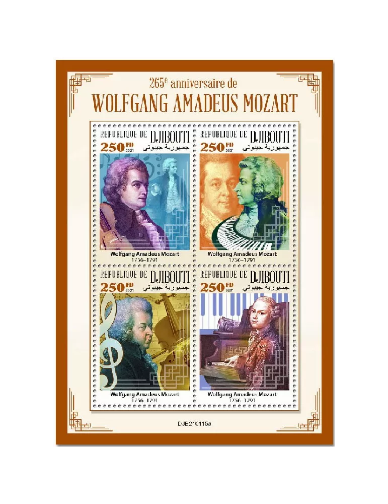 n° 3429/3432  - Timbre DJIBOUTI Poste