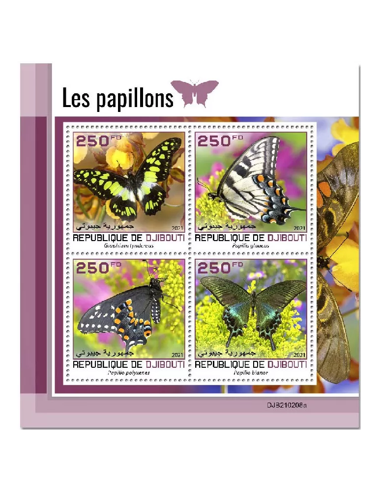 n° 3483/3486  - Timbre DJIBOUTI Poste