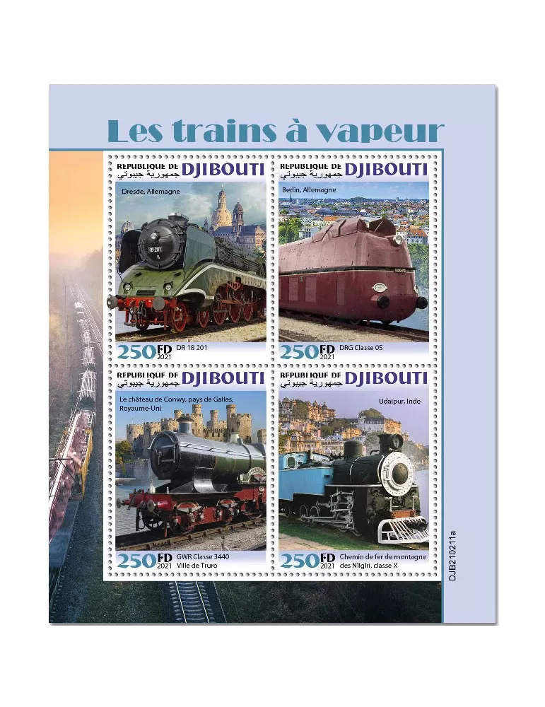 n° 3495/3498  - Timbre DJIBOUTI Poste