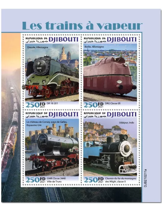 n° 3495/3498  - Timbre DJIBOUTI Poste