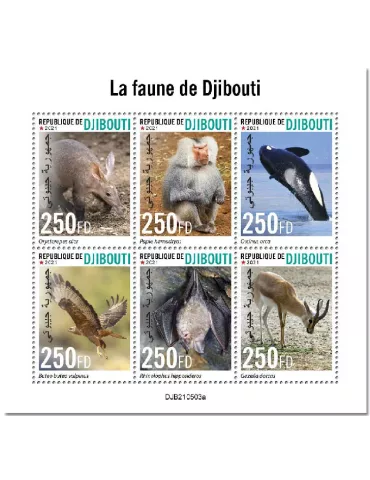 n° 3676/3681  - Timbre DJIBOUTI Poste