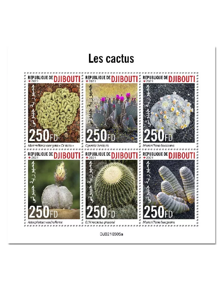 n° 3688/3693  - Timbre DJIBOUTI Poste