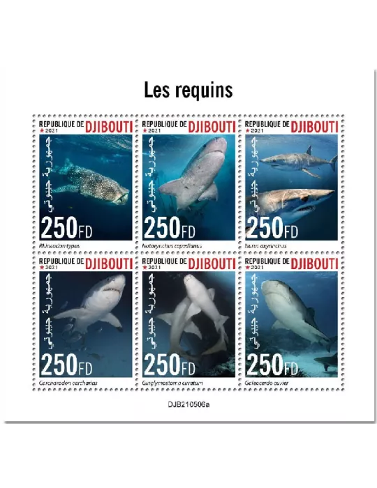 n° 3694/3699  - Timbre DJIBOUTI Poste