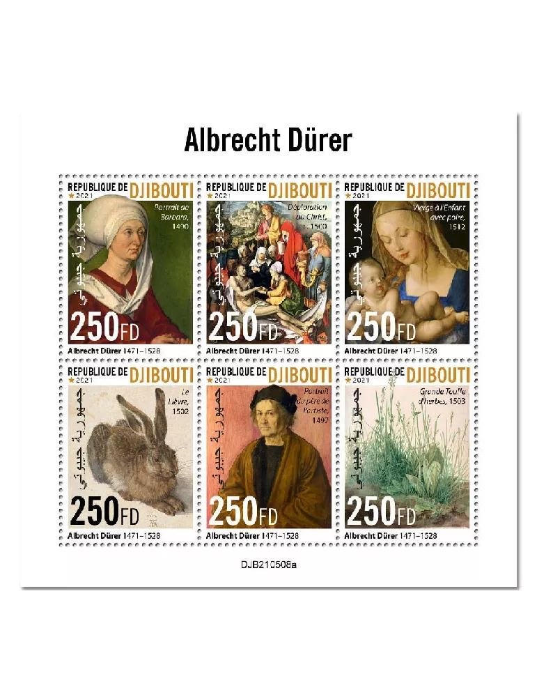 n° 3704/3709  - Timbre DJIBOUTI Poste