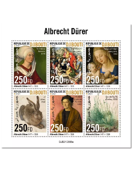 n° 3704/3709  - Timbre DJIBOUTI Poste