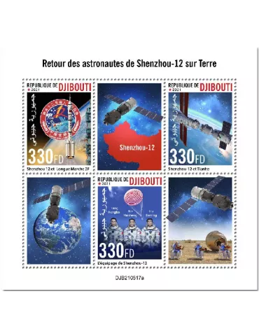 n° 3740/3742  - Timbre DJIBOUTI Poste