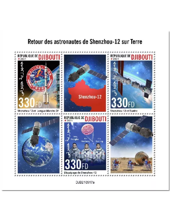 n° 3740/3742  - Timbre DJIBOUTI Poste