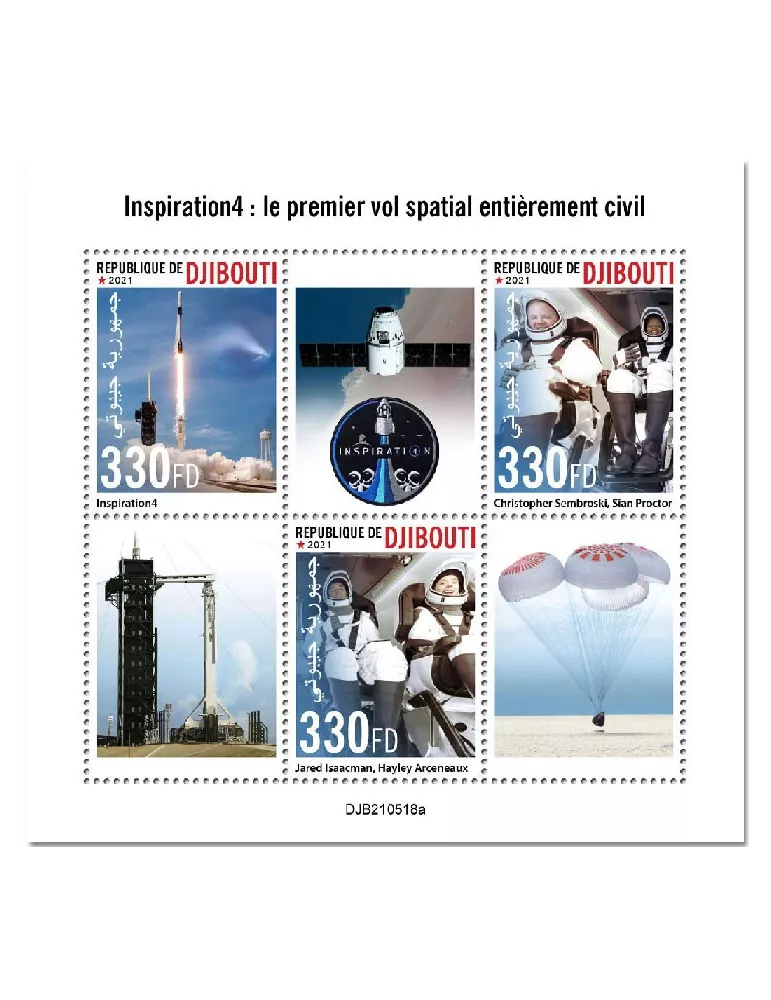 n° 3743/3745  - Timbre DJIBOUTI Poste