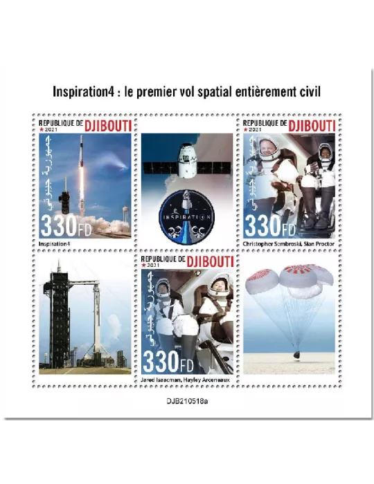 n° 3743/3745  - Timbre DJIBOUTI Poste