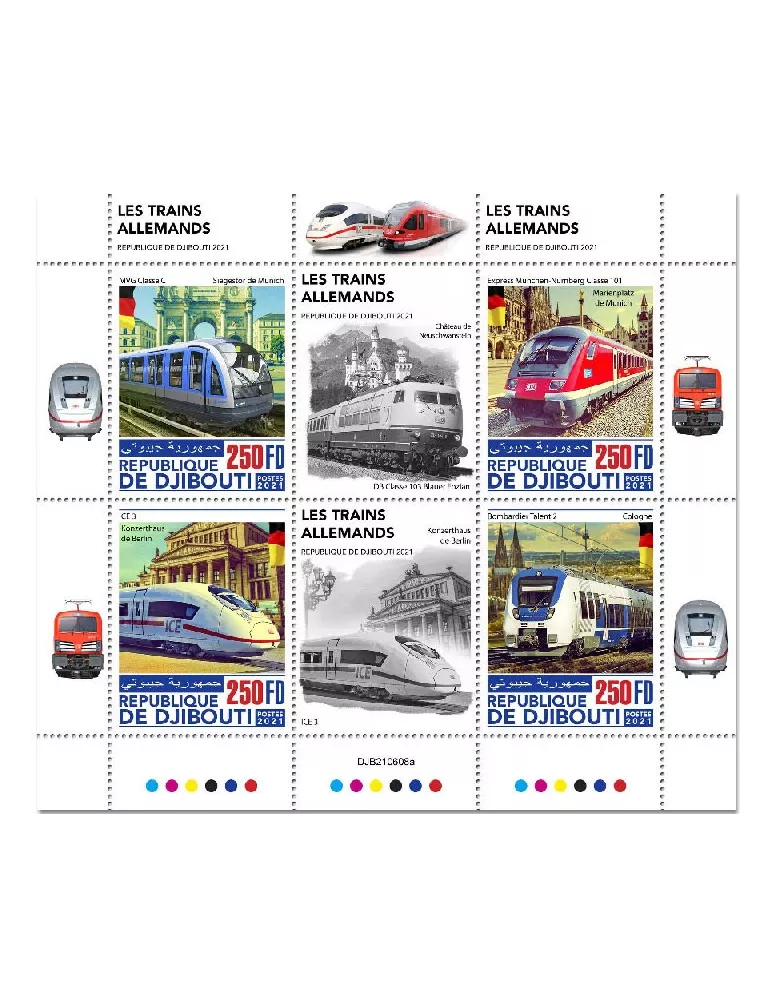 n° 3785/3788  - Timbre DJIBOUTI Poste